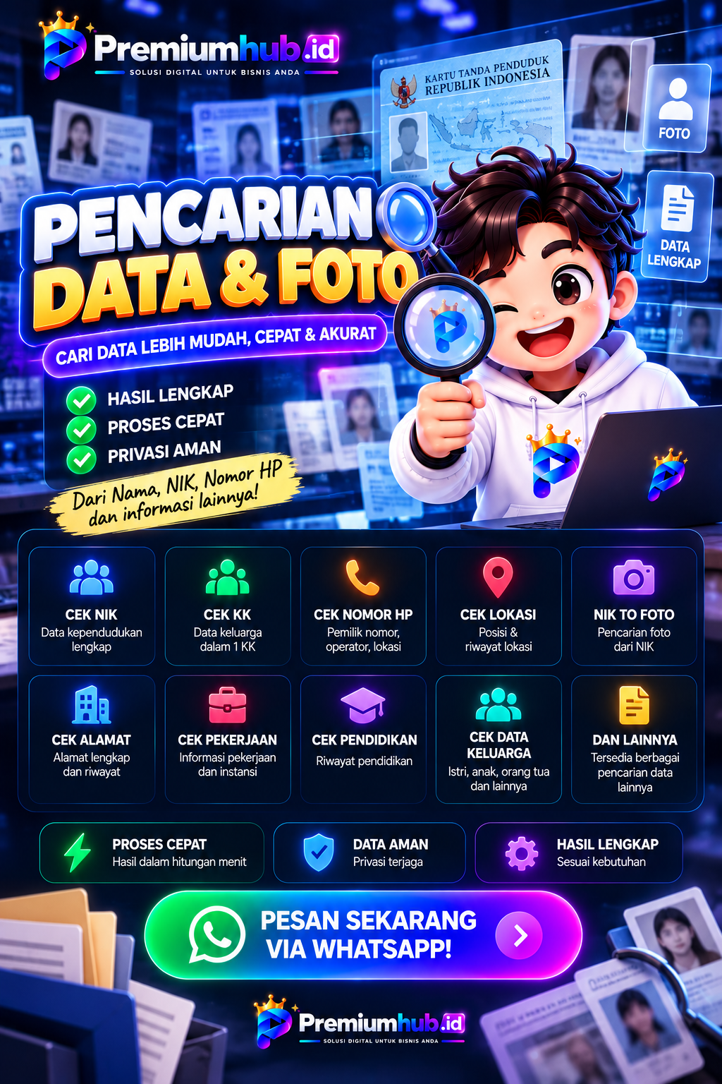 Pencarian Data KTP+ Foto